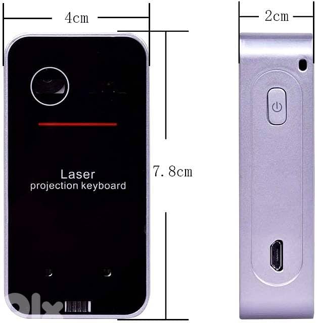 Portable Laser Projection Keyboard – Bluetooth QWERTY for Phone/Tablet 8