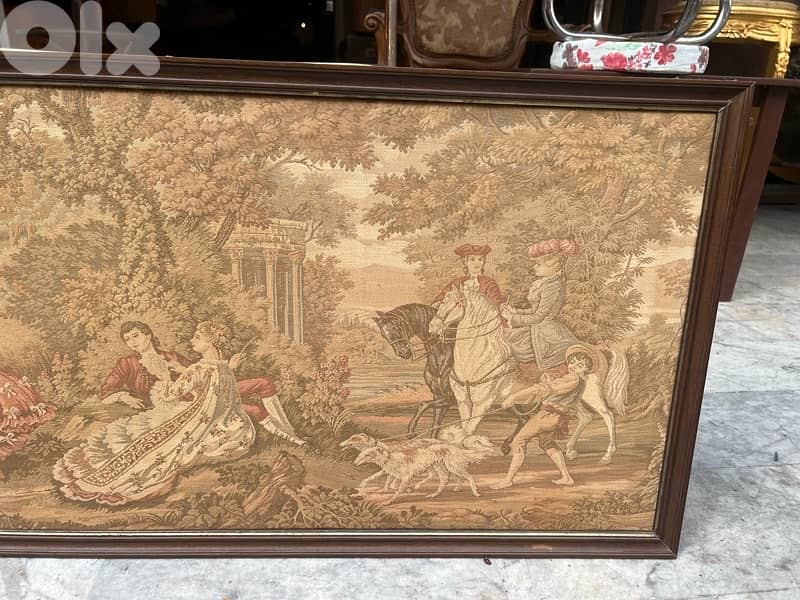 لوحة تابلو غوبلان فرنسية ولا اروع عرض متر و ارتفاع ٥٠ سنتم ناعمة روعة 3