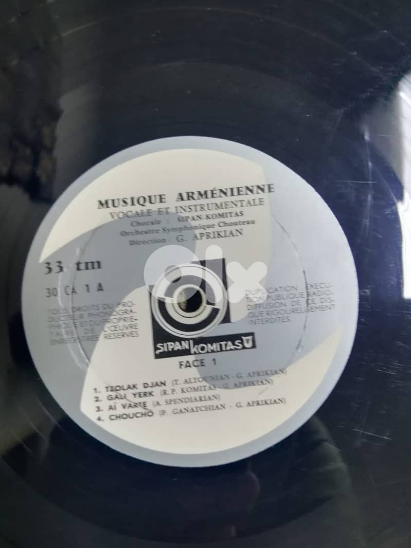 Chorale Sipan - Direction : G. Aprikian – Vocale et musique Armenienne 1