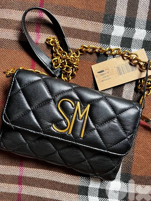 STEVE MADDEN quilted chain cross bag -new in tag 2