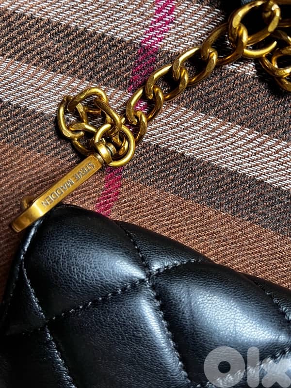 STEVE MADDEN quilted chain cross bag -new in tag 4