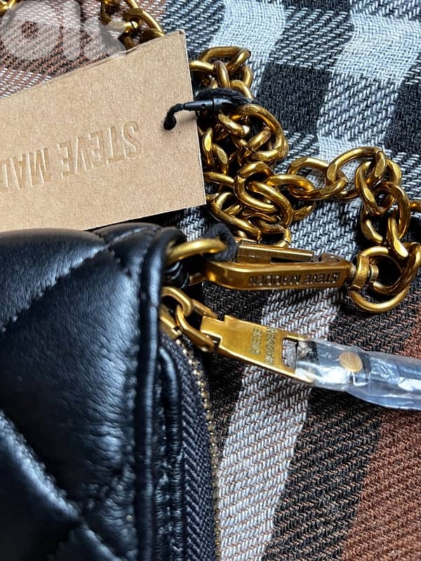 STEVE MADDEN quilted chain cross bag -new in tag 7