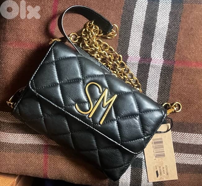 STEVE MADDEN quilted chain cross bag -new in tag 8