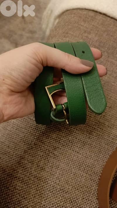 ralph lauren green belt