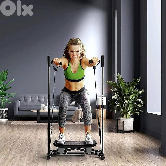 SharpBody Shapeboard – Balance Trainer w/ Resistance Bands & Poles 1