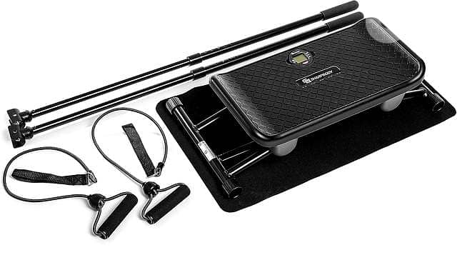 SharpBody Shapeboard – Balance Trainer w/ Resistance Bands & Poles 2