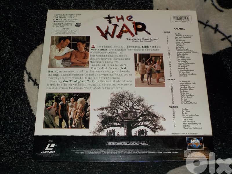 THE WAR _ LASERDISC _ ELIJAH WOOD KEVIN COSTNER 1