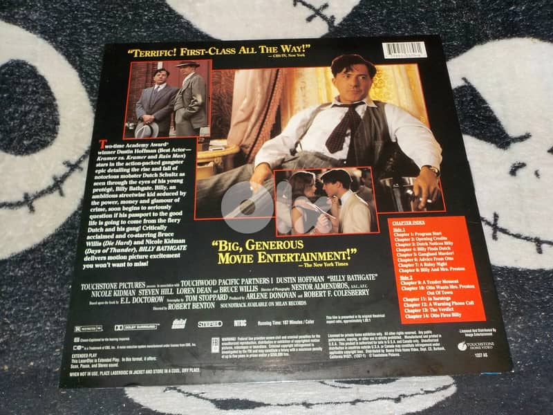 Billy Bathgate_Laserdisc_Dustin Hoffman Nicole Kidman 1