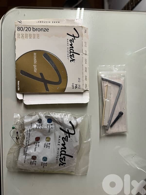 Fendor Acoustic Guitar - Black (Free guitar pick, bag, and strings) 4