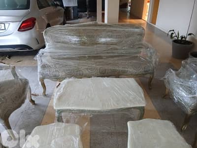 صالون ستيل خشب زين