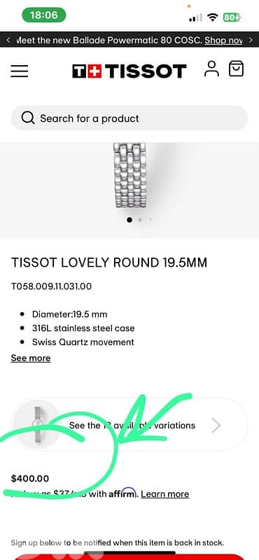Tissot Watch