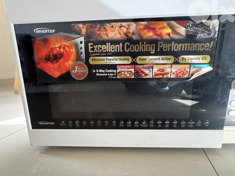 Panasonic Microwave Oven 5-in-1 cooking ميكروويف / فرن 8