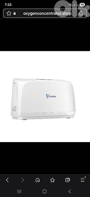 VARON 3L Continuous Flow Portable Oxygen Concentrator NT-03 2
