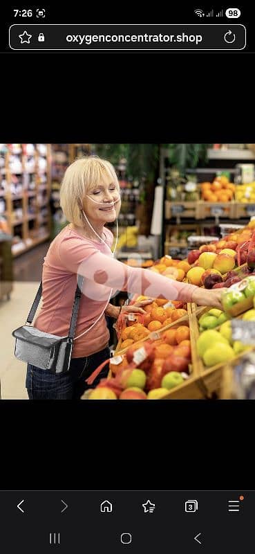 VARON 3L Continuous Flow Portable Oxygen Concentrator NT-03 5