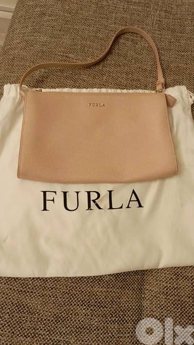 furla light pink bag