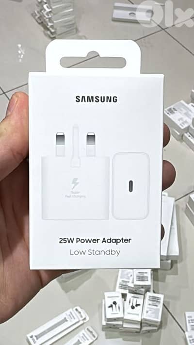 Samsung 25w pd adapter usb-c 3 pin white