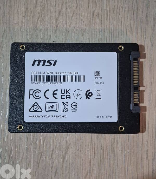 1 TB SSD SATA MSI SPATIUN S270 1