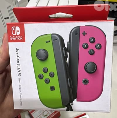 Nintendo Joy-con neon green/neon pink