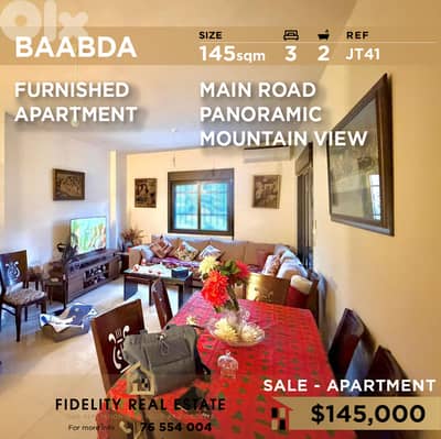 Apartment for sale in Baabda JT41 شقة  للبيع في بعبدا،