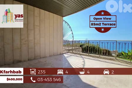 Kfarhbab 235m2 + 85m2 Terrace / Garden | Prime Location | New | View |