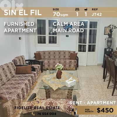 Apartment for rent in Sin El Fil JT42 شقة  للإيجار في سن الفيل