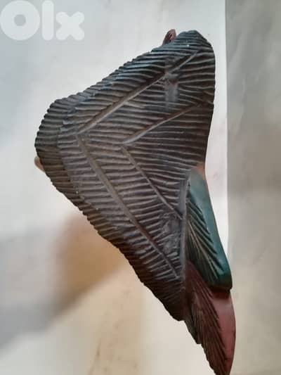 heavy wooden carved indian native american chief 30cm