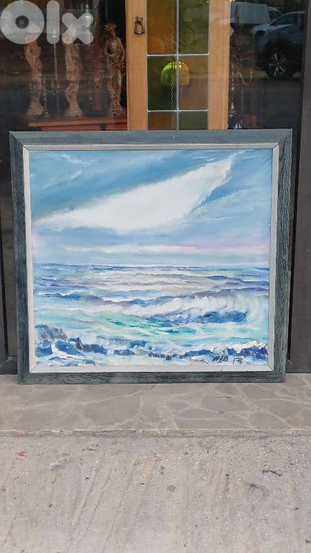 لوحة رسم زيتي اوروبية 1