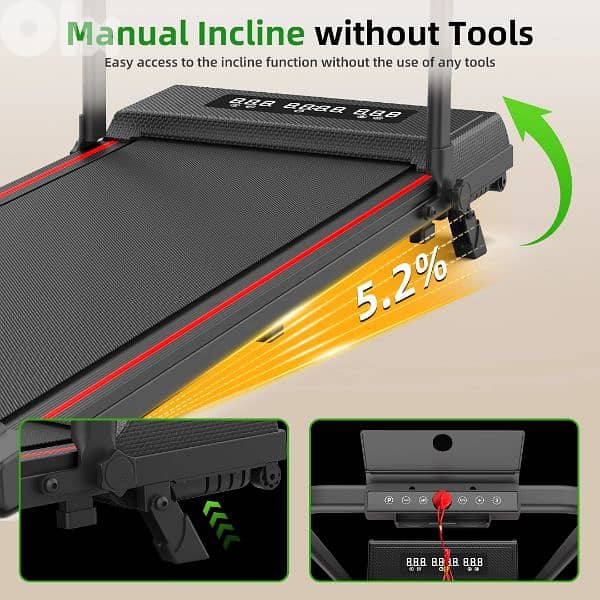 Treadmill Utra-Slim with BT APP and remote control (up to 10 km/h) 5