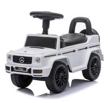 Car Kids Mercedes G-class Foot To Floor Ride-On with music 652 white