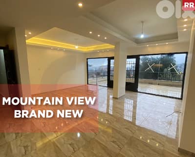 brand new, terrace, great view, aley, baissour/بيصور REF#RR130913