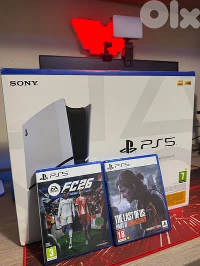 OPEN BOX PLAYSTATION 5 with 2 cds