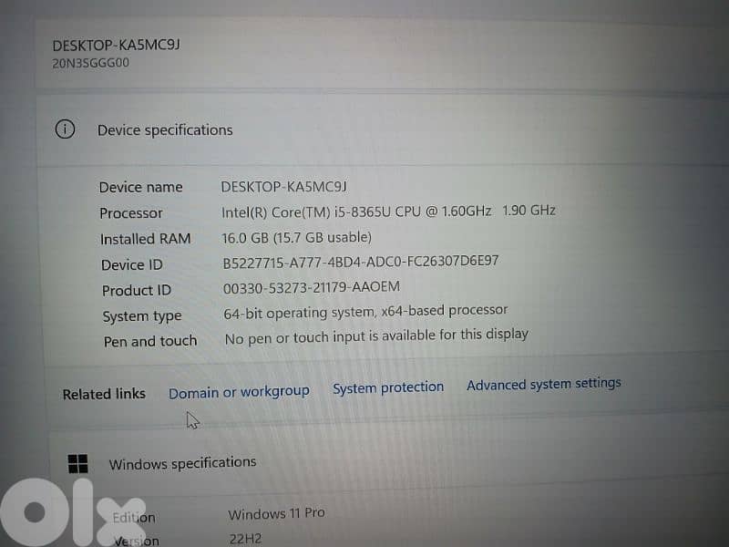 ThinkPad T490 generation 8 16GB ram ddr4 6