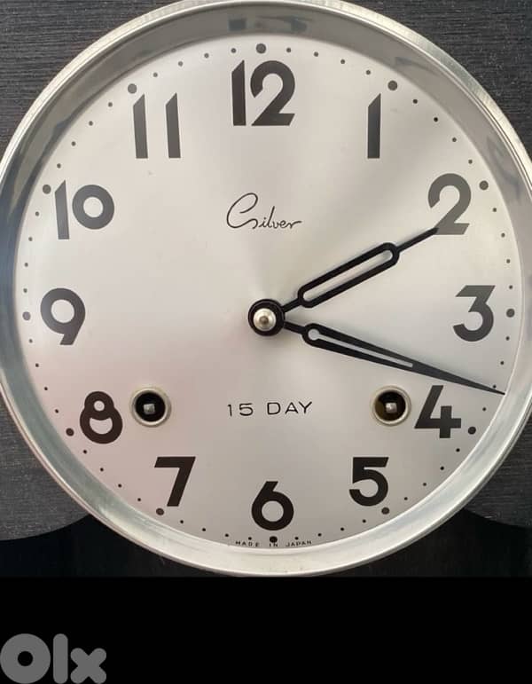 Vintage Japanese Wall Clock with Pendulum – Wooden Case (Working) 1