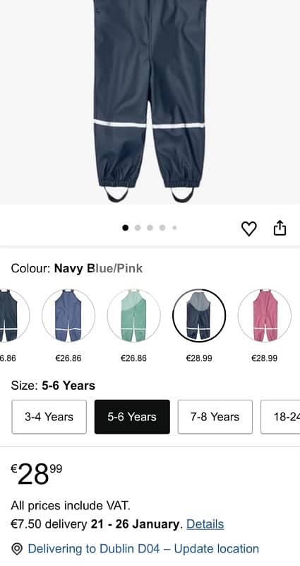 ORIGINAL L A P I L U RAIN new in tag-from 3-8 yrs 6