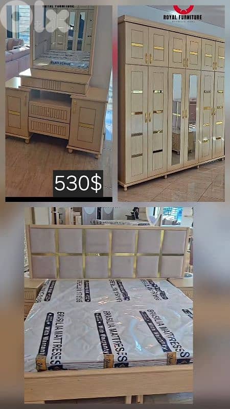 عرررض نار، وتحطيم الاسعار بضاعه مرتبه غرفه نوم ب530$ لحق حالك 4