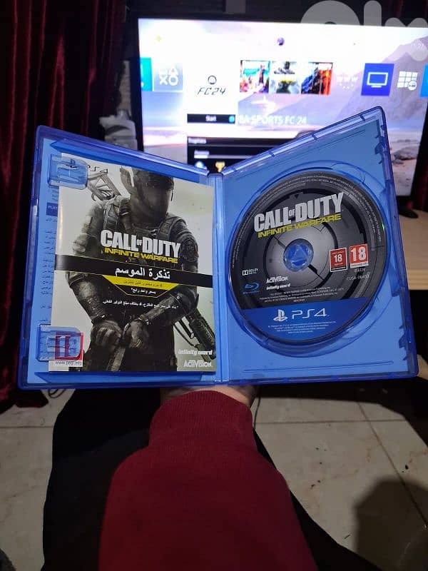 cod infinite warfare + fc 24 ps4 5