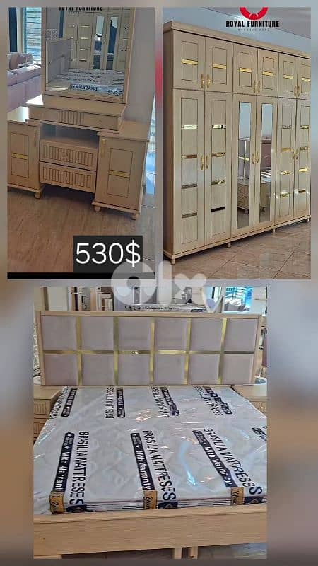 عرررض نار، وتحطيم الاسعار بضاعه مرتبه غرفه نوم ب530$ لحق حالك واس 1