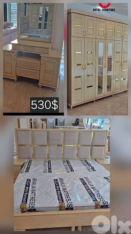 عرررض نار، وتحطيم الاسعار بضاعه مرتبه غرفه نوم ب530$ لحق حالك 3