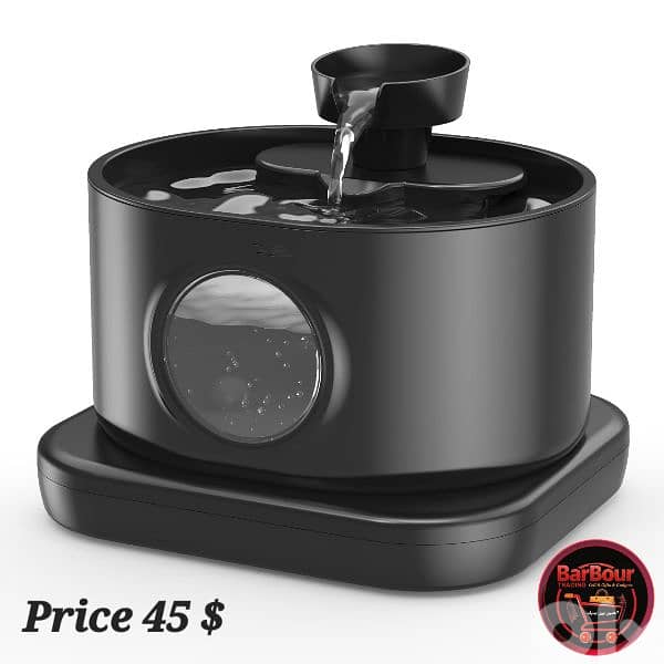 Wireless pet water fountain  موزع مياه اوتوماتيكي للحيوانات الاليفة 1