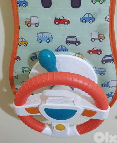 Baby Kids Eletric Simulation Steering Wheel  Musical Car Seat Back toy