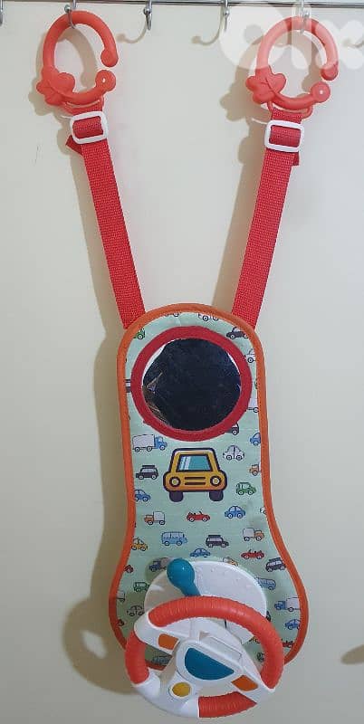 Baby Kids Eletric Simulation Steering Wheel  Musical Car Seat Back toy 2