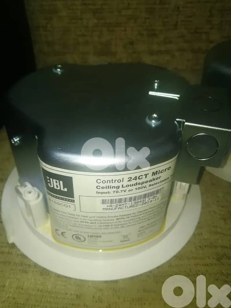 JBL pro control 24ct micro cealing/wall loudspeaker selectable 70/100v 1