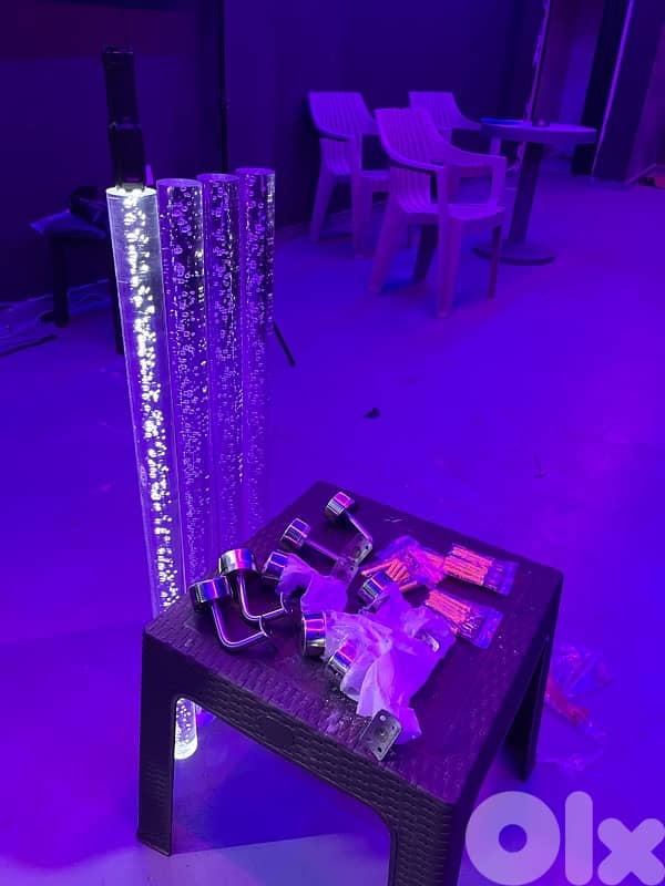 أعمدة أكريليك فاخرة بتأثير فقاعات – طقم 4 قطع 3