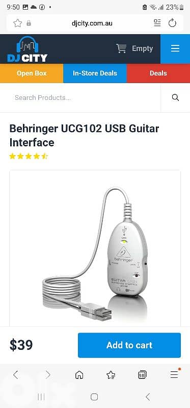 behringer ucg 102 usb guitar interface