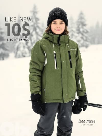 SKI JACKET LIKE NEW 10-12 yrs