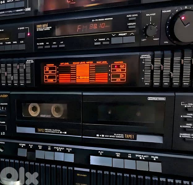 Rare sharp stereo  class 1 with classic sound level meter Vintage 1980 8