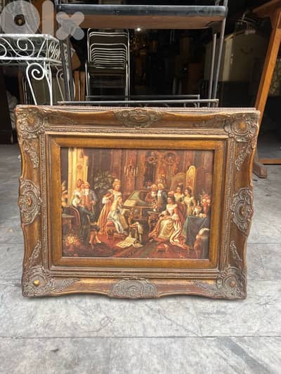 لوحة تابلو ولا اروع اوروبية مميزة جداا من اجمل القطع سعر لقطة