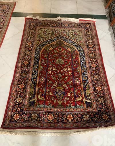 Identical Pair of Carpet Ajami Kom Souf & Harir 140 cm * 100 cm