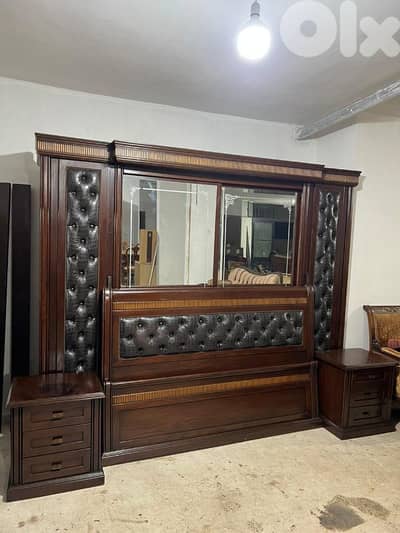 اوضة نوم خشب زان ولاتي كلا ملبسة قشرة زان سحاب ودرف