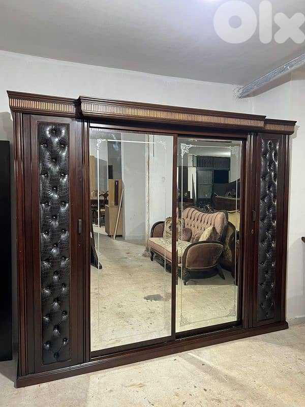 اوضة نوم خشب زان ولاتي كلا ملبسة قشرة زان سحاب ودرف 1